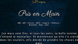 French Milf Neighbor Delivers Steamy Handjob Audio Erotica