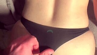 watch this college slut cream all over dick on the dining table