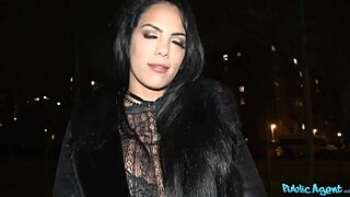 Juicy Latina's big tits and ass tempt public agent to hardcore fuck