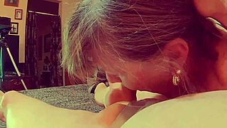 Granny Teases with Personal POV Cock Sucking View