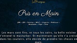 French Milf Neighbor Delivers Steamy Handjob Audio Erotica