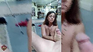 Hey mature Candi Annie spreads legs solo poses photographer pov style