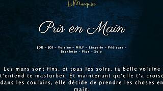 French Milf Neighbor Delivers Steamy Handjob Audio Erotica