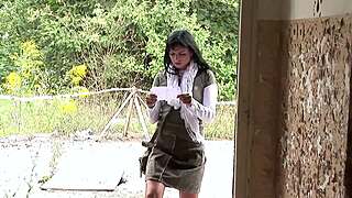 Renata Black Gets Used Hard In Abandoned House Anal Threesome!