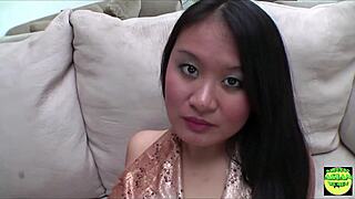 Chubby Asian Babe Rides Horny Cock Wild in Doggystyle Passion