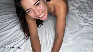 massive bbc stretches horny latina pussy before deep creampie