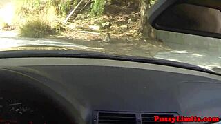 leashed big tits skank roughly doggystyle garage pounded