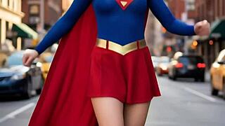 supergirl's beautiful body trembles with intense pleasure during wild anal and tit-filled sex