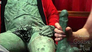 Hey, loving my stiff guys with Godiva the love doll's Halloween blowjob special