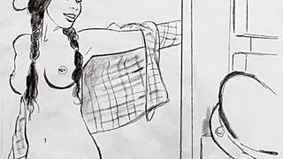 check out this sexy ebony milf flaunting big ass ranch style