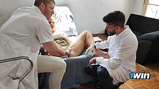 Gyn visit turns into bareback blowjob and wild wet ride intrigue