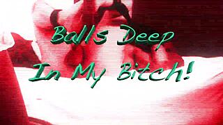 feel that huge strapon plunge balls deep as dominant nurse owns her bound bitch slave