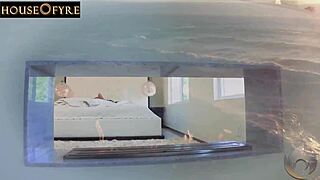 Indica Flower wakes up for passionate morning ride on big cock with Houseofyre