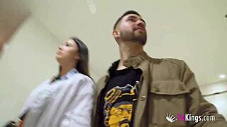 nuria millan sneaks bent over doggystyle in mall shop