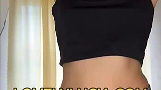 Latina erotic solo striptease small tits undressing tease