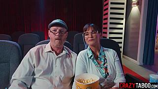 wanna see petite athena faris roughly fuck her naughty boyfriend in cinema?