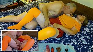 Granny Carmen Velma Cosplay Sucks Cock to Creampie