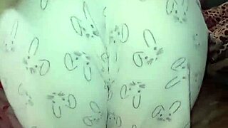 crazy hot bunny pajamas tease leads to wild wet pounding