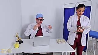 Marianas Anatomy: Pap Smear Turns into Rough Hospital Threesome Fuckfest