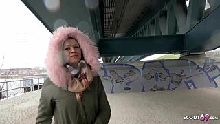 Berlin teen 18+ street pickup leads to rough outdoor pounding