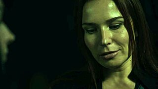 Tattooed dominatrix rips clothes controls redhead slave pussy scissoring vampire lesbian lezdom fuck