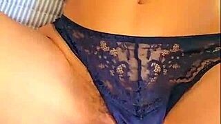 unfaithful slips into blue lingerie for hubby watch