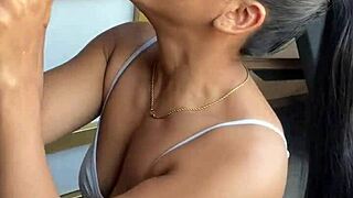 I craved huge cock deepthroat, now face fucked by brazilian whore
