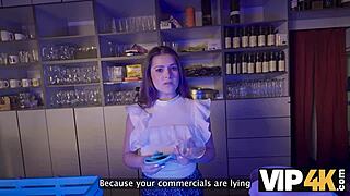 Vip4k Brunette Cheats Fast Food Desk Fuck Shaved Pussy Pov