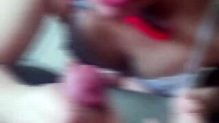 Skinny Short-Haired Brazilian Latina Drains Moreno's Cream