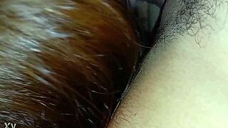 i discover retro latina with natural tits deepthroating monster cock in blue films