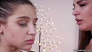 Why does this bound teen take rough anal from dom in bdsm play?