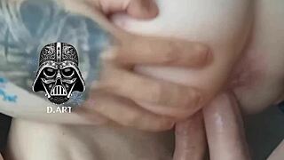 double vaginal penetration builds to massive orgasm climax