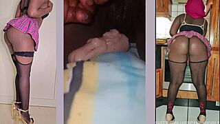 I crave her oiled ebony clit pumping