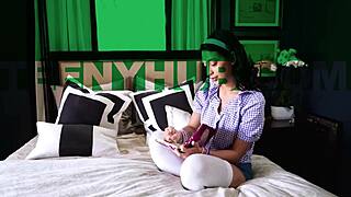 watching porn gets sasha reign so horny with david lee