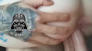 double vaginal penetration builds to massive orgasm climax