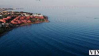 Petite Eve Sweet and Rikako Katayama Ride Massive Cock in Steamy Assistant Threesome