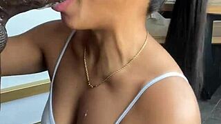I craved huge cock deepthroat, now face fucked by brazilian whore