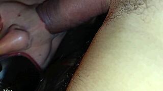 i discover retro latina with natural tits deepthroating monster cock in blue films