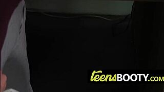 Sarah wakes horny master for big cock suck and doggystyle pounding