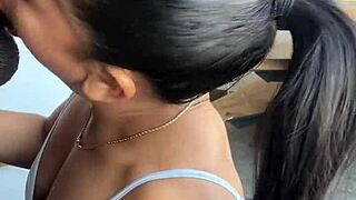 I craved huge cock deepthroat, now face fucked by brazilian whore