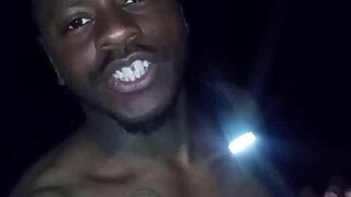 privately flashing NATURAL TITS on warm night