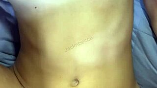 Skinny slut girlfriend pounded deep missionary style