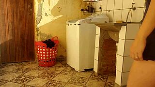 married housewife pays repairman with her wet tight pussy