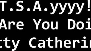 Tsayyyy dominates Kitty Catherine in backstage fetish play