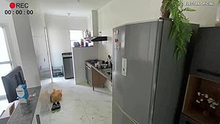 brazilian maid's short shorts hide voyeuristic temptations