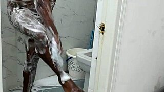 Lucky Asian Boy Showers with Big Tits Iranian Milf Ass