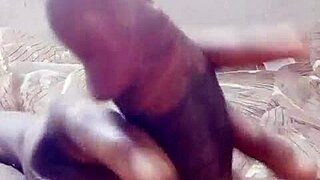 African stud pounds juicy ass in solo anal frenzy