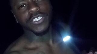 privately flashing NATURAL TITS on warm night