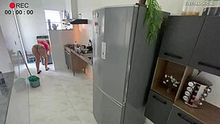 brazilian maid's short shorts hide voyeuristic temptations