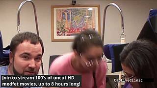 Tsayyyy dominates Kitty Catherine in backstage fetish play